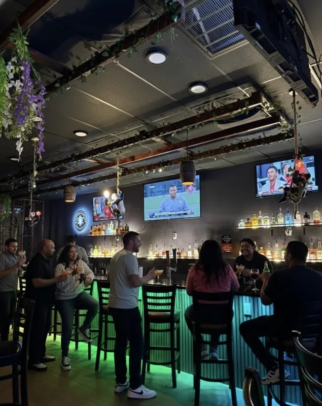 Bar with people
